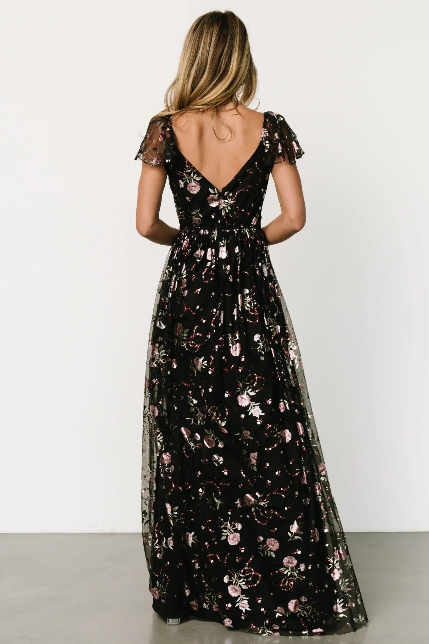 Devany Maxi Dress | Black Multi